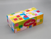 Boxed recycled pulp facial tissue