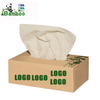 Boxed natural color bamboo pulp facial tissue