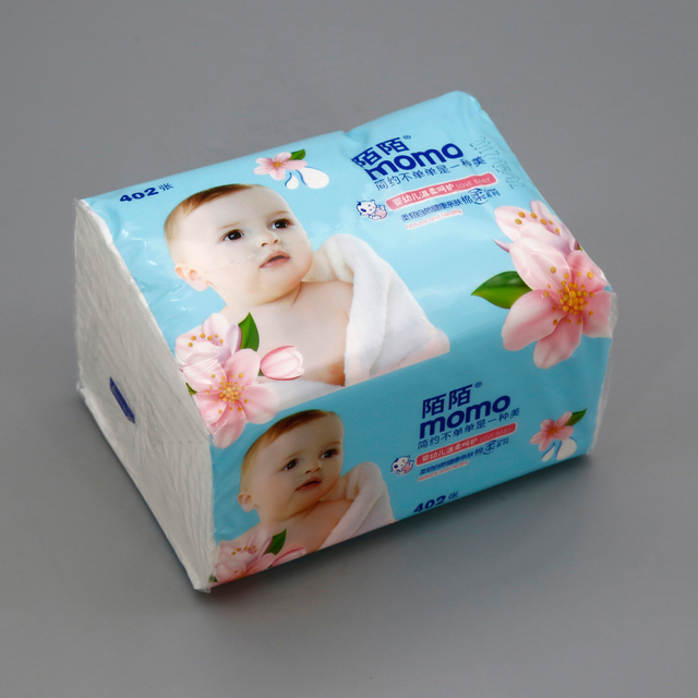 Soft packed facial tissue