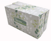 Boxed recycled pulp facial tissue