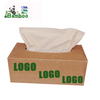 Boxed natural color bamboo pulp facial tissue