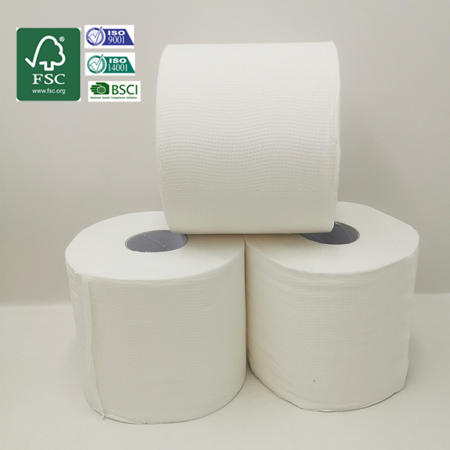 Environmentally friendly white bamboo pulp toilet paper